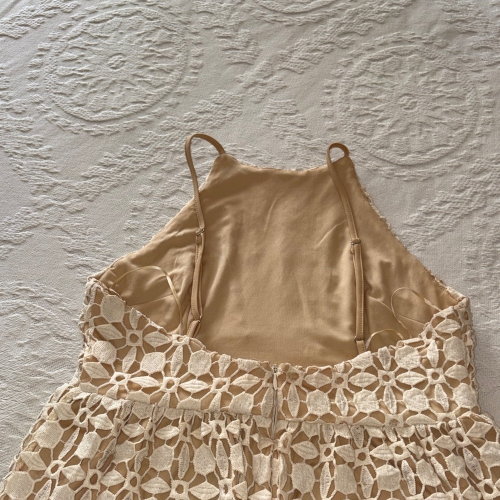 Romeo+Juliet Couture Ivory Crochet Lace Midi Dress BNWT - Picture 8 of 14